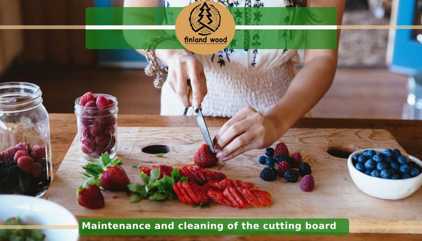 Maintenance and cleaning of the cutting board